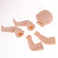 thumbnail image 3 of Molde de Muñeca de Bebé Durmiente de Simulación con Extremidades de La Cabeza, Kits de Renacimiento de Silicona Completos de 20 Pulgadas Cuando Se Ter SM SunniMix Renace el molde de la extremidad completa, 3 of 5