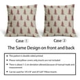 thumbnail image 6 of Watercolor Red Christmas Tree Throw Pillow Covers 18x18 Set of 2 Rustic Xmas Vintage Holiday Print Decorative Outdoor Pillowcases Winter Farmhouse Cushion Cases Decor for Couch Sofa Bed, 6 of 6