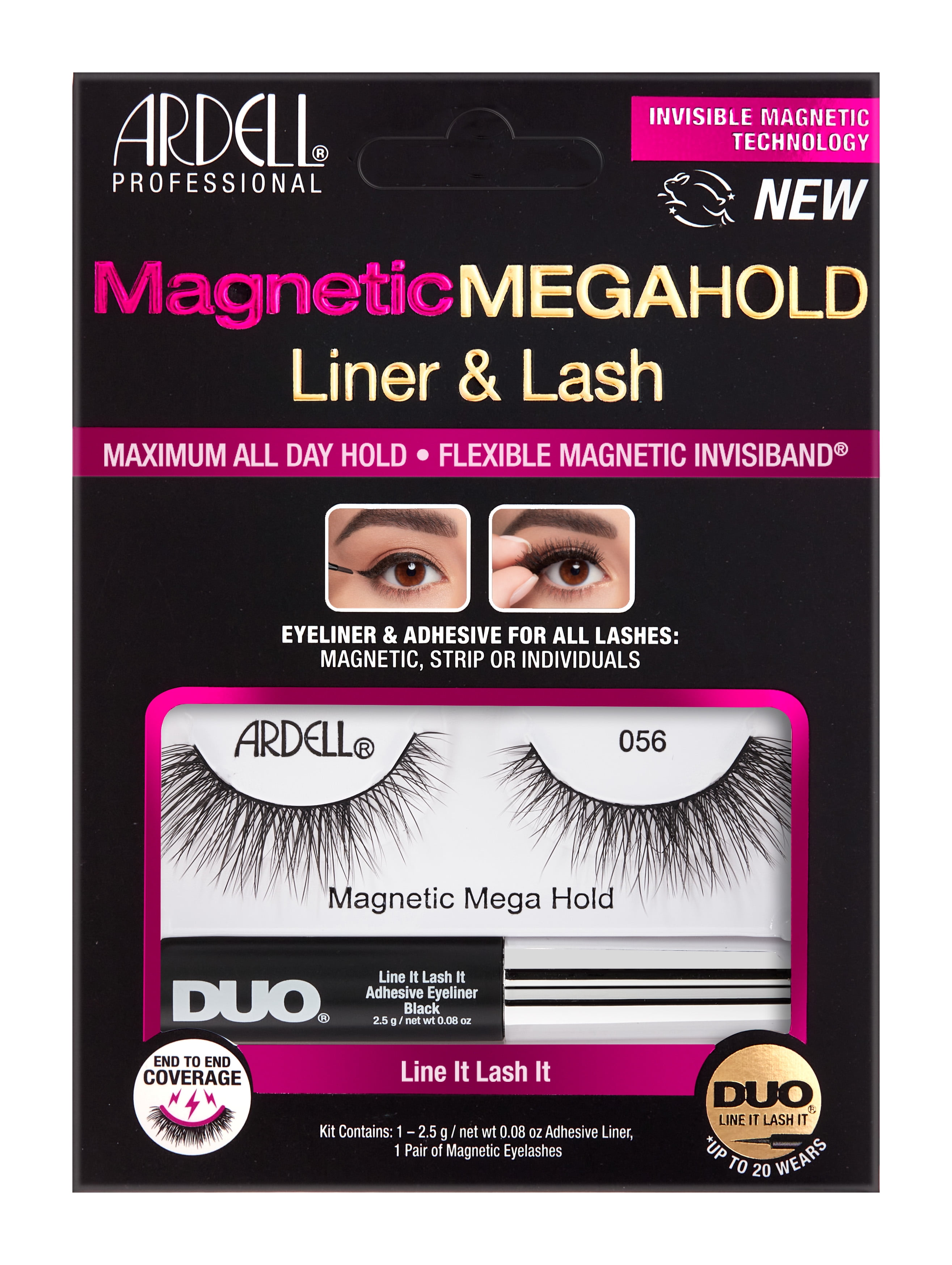 Ardell Magnetic Megahold Liner & Lash 056