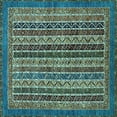 thumbnail image 1 of Ahgly Company Indoor Square Abstract Light Blue Modern Area Rugs, 3' Square, 1 of 4