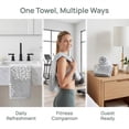 thumbnail image 6 of REGALWOVEN Cartoon Patten Hand Towels, Cotton Absorbent Soft Decorative Hand Towel for Bathroom 14 x 30 Inch Grey 2-Piece, 6 of 7
