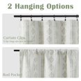 thumbnail image 4 of Cortinas jinchan 100% Opacas Boho Geométricas 25x90 cm 2 Paneles, 4 of 9