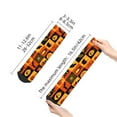 thumbnail image 5 of Bingfone Halloween Banner Symbols Design Patterned Men'S Women'S Casual Cotton Socks, 5 of 9