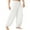 White, variant on UDIYO Men\'s Casual Solid Color Baggy Trousers Belly Dance Yoga Harem Pants Slacks