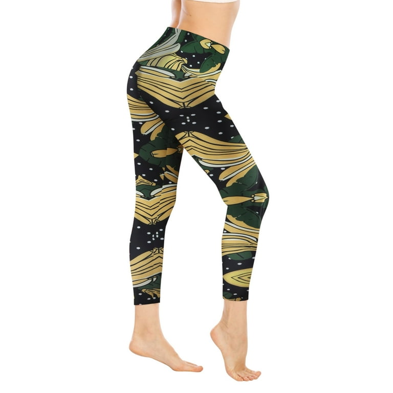 YUHAOTIN Wide Leg Yoga Pants for Women Plus Size Tummy Control Casual  Running Tights Floral Print Slim High Waist Stretch Fitness Pants Yoga  Leggings Women Yoga Pants with Pockets 