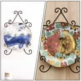 thumbnail image 3 of Shisuyan 2pcs Plate Holder Wall Display Stand Artwork Display Rack Dish Display Holder, 3 of 8