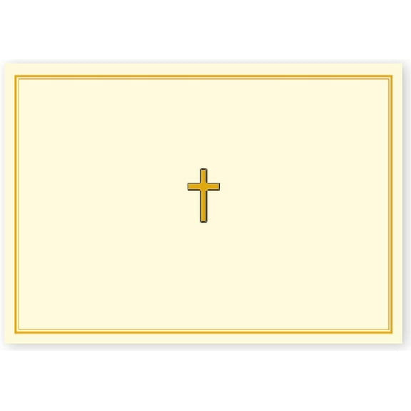 Gold Cross Note Cards