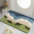thumbnail image 5 of RKSTN Ultra Soft Texture Sea Style Plush Bathroom Rugs Floor Mats, Non Slip Microfiber Door Mat for Kitchen/Entryway/Living Room (23.6"x15.7", G), 5 of 6