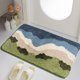 thumbnail image 5 of Alfombra de baño suave y absorbente | Base antideslizante para baño, cocina y entrada | Alfombra de poliéster de secado rápido | 40 x 60 cm (15,75 x 23,6 pulgadas), 5 of 6