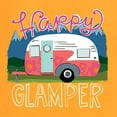 thumbnail image 2 of Happy Glamper | Fancy Camping Camper Van Caravan | Nature Lover Womens T-Shirt, Gold, 3XL, 2 of 5