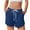 Blue, variant on XFLWAM Womens Sweat Shorts Casual Summer Comfy Cotton Shorts Drawstring High Waisted Lounge Shorts with Pockets