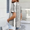 thumbnail image 6 of Staron Women's Printed Short Sleeve V Neck Blouse Casual Loose Tunic Top Spring Summer Fashion Shirt, White S, 6 of 7