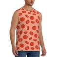 thumbnail image 2 of Fotbe Men's Tomato Print Men's Sleeveless Muscle Tank Tops Casual T-Shirts for Gym Workout Beach-Medium, 2 of 8
