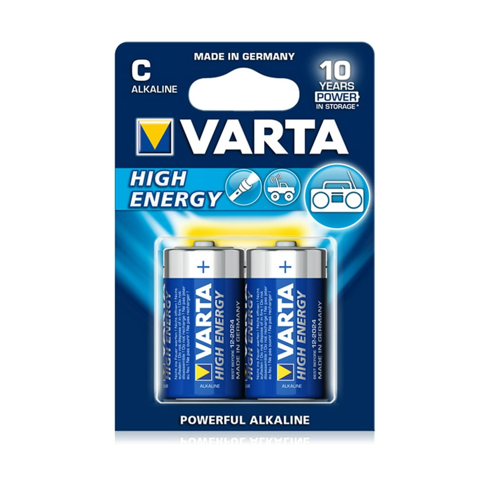 Varta High Energy C Cell Battery 2 Pack