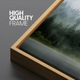 thumbnail image 3 of IDEA4WALL Extra Large Framed Canvas Print Wall Art Fog-Enshrouded Green Forest Fine Art Antique Wall Decorative Rustic Pine Trees Landscape Painting Artwork for Rooms - 60"x30", 3 of 5