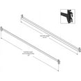bedCLAW 82" Steel BoltOn Side Rails for Twin XL, Full XL, Queen, King