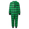 thumbnail image 3 of AceBaby Christmas Family Matching Pajamas Green Plaid Jumpsuit Sleepwear Holiday Loungewear, 3 of 10