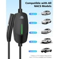 thumbnail image 5 of EVDANCE Level 1 Charger, 110V-240V, 16A Mobile Connector Vehicle Charging Charger with 25 FT Charging Cable, 5 of 9