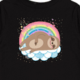 thumbnail image 4 of Inktastic Sloth Lover Cute Animal Girls Long Sleeve Toddler T-Shirt, 4 of 5
