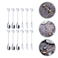thumbnail image 3 of MasteelfCA 12pcs Dessert Spoon and Fork Set Stainless Steel Mixing Spoon Cake Forks, 3 of 7
