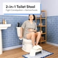 thumbnail image 3 of TUSHY Arc Toilet Stool for Better Squatting and Pooping Position, White, 7 Inches, 3 of 6