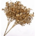thumbnail image 4 of Gold Leaves Decorations for Christmas Artificial Golden Plants Fake Leaf - 17 Inch 5 Pack, Faux Foliage Simulation Flowers Grass Xmas Decor Plant Bushes Indoor Outdoor Wedding Table Centerpiece DIY, 4 of 5