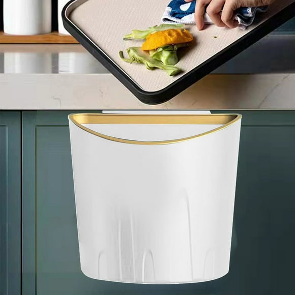 Boovnll Poubelle de Salle de Bain, Grande Capacité Poubelle de Salle de Bain en Plastique Couleur Unie Anti-Saleté pour Salle de Bain, Cuisine, Bureau, Chambre, Salon, Poubelle