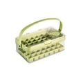 thumbnail image 1 of Ohufall Double Layer Large Capacity Ice Cubes Tray With Lid And Storage Bin, 1 of 5