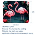 thumbnail image 5 of Flamingo Desk Pad Mousepad, Square 8.3x9.8 Inch Non-Slip Rubber Bottom Printed Desk Mat, Suitable for Office and Gaming, 5 of 6