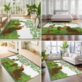thumbnail image 4 of Large Area Rugs 5'x8', St. Patrick's Day Carpet Runner Indoor Outdoor Rugs Home Decor Aesthetic, Green Lucky Clovers Dog Non Slip Mats Washable Accent Rug for Living Room Bedroom, 4 of 8