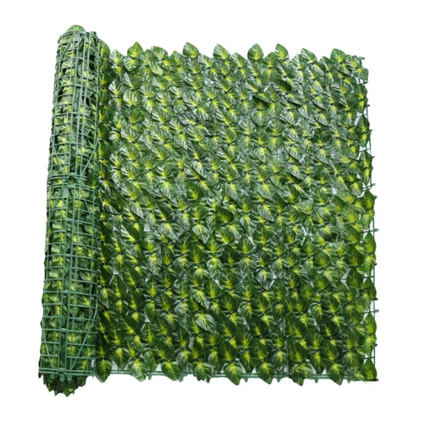 Pantalla de valla de privacidad artificial Faux Hedges (hojas de salvia verde impresas en color) Likrtyny Libre de BPA