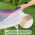 thumbnail image 5 of Colorful Tie Dye Nebula Pattern Round Fitted Tablecloth with Elastic Edge,Dining Table Cover Waterproof,Outdoor Round Tablecloth for Camping,Dining,Indoor and Outdoor, 5 of 7