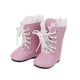 thumbnail image 4 of Juguetes de para Niños para de Muñeca Americana de 18 "-regalos de Botas de Encaje Rosa se describe Yotijar Zapatos De Muñecas, 4 of 10