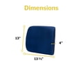 thumbnail image 3 of McKesson Foam Lumbar Support Seat Cushion, Blue, 300-lb Weight Capacity, 1 Ct, 3 of 5