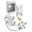 White, variant on Bell Switch Incandescent Textured White Light Weatherproof Kit