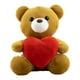 thumbnail image 1 of Muñeco de Peluche Oso Café con Corazón Rojo, 1 of 2