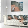 thumbnail image 2 of Designart Seating in Genoa Nervi Coast - Seashore Throw Pillow - 16x16, 2 of 4