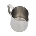 thumbnail image 2 of Jarra de acero inoxidable con forma de flor para hacer espuma de café, con boca puntiaguda, para cafetería casera, 350 ml, color natural, 2 of 14