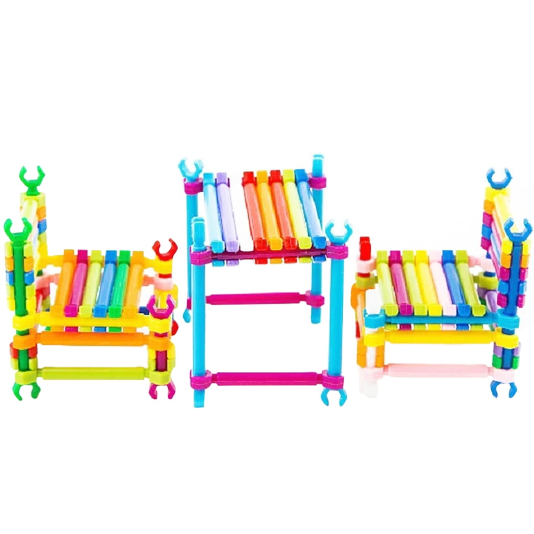 Bangcool Building Stick Set DIY Educational Learning Building Block Puzzle Toy for Kids