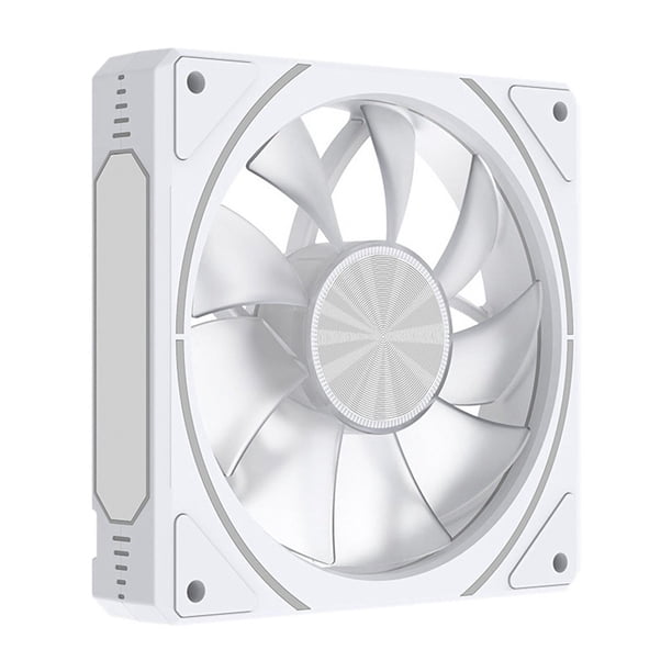 Ventilador ARGB de 120 mm, 5 V, 3 pines, PWM, silencioso, para PC de escritorio, color blanco