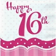 thumbnail image 1 of Creative Party Paper 16th Birthday Napkins (Pack of 18), 1 of 1
