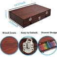 thumbnail image 3 of Art Supplies,143 PCS Art Set for Kids, Art Supplies Art Kits for Kids, Wooden Deluxe Painting Art Set, School Supplies Kit Coloring Drawing Case Gift for Teens Boys Girls 4+, 3 of 8