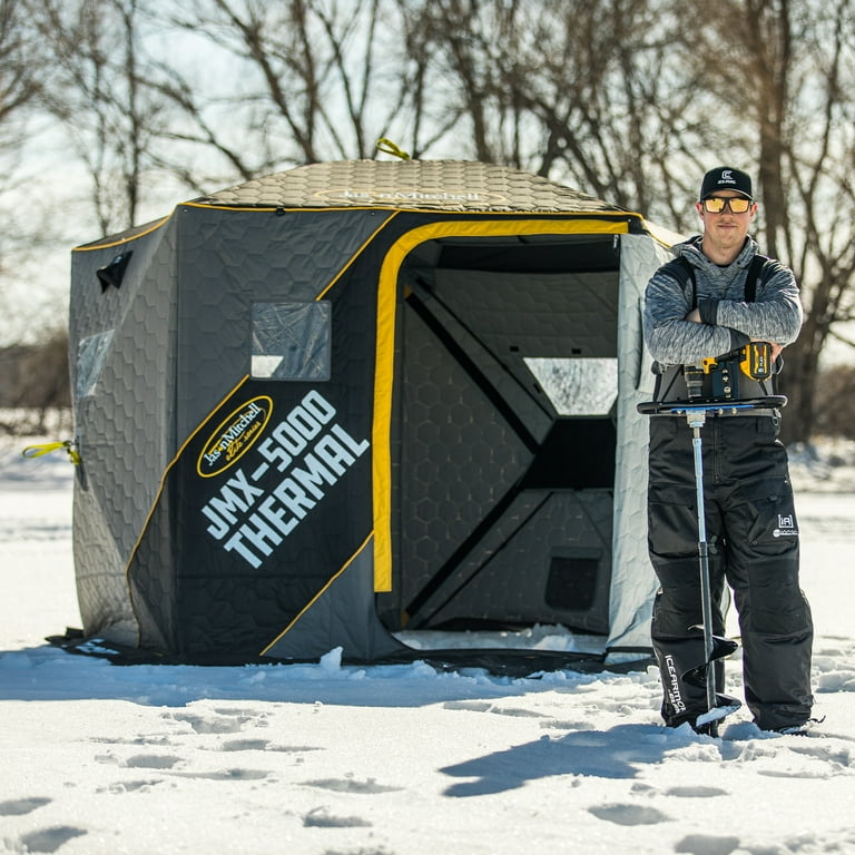 CLAM Jason Mitchell X5000 Portable 6 Person 9' Ice Fishing Thermal