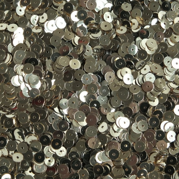 Light Champagne Gold Sequins 5mm Shiny Metallic Made in USA