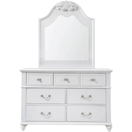 Picket House Furnishings Annie Dresser with Mirror, White