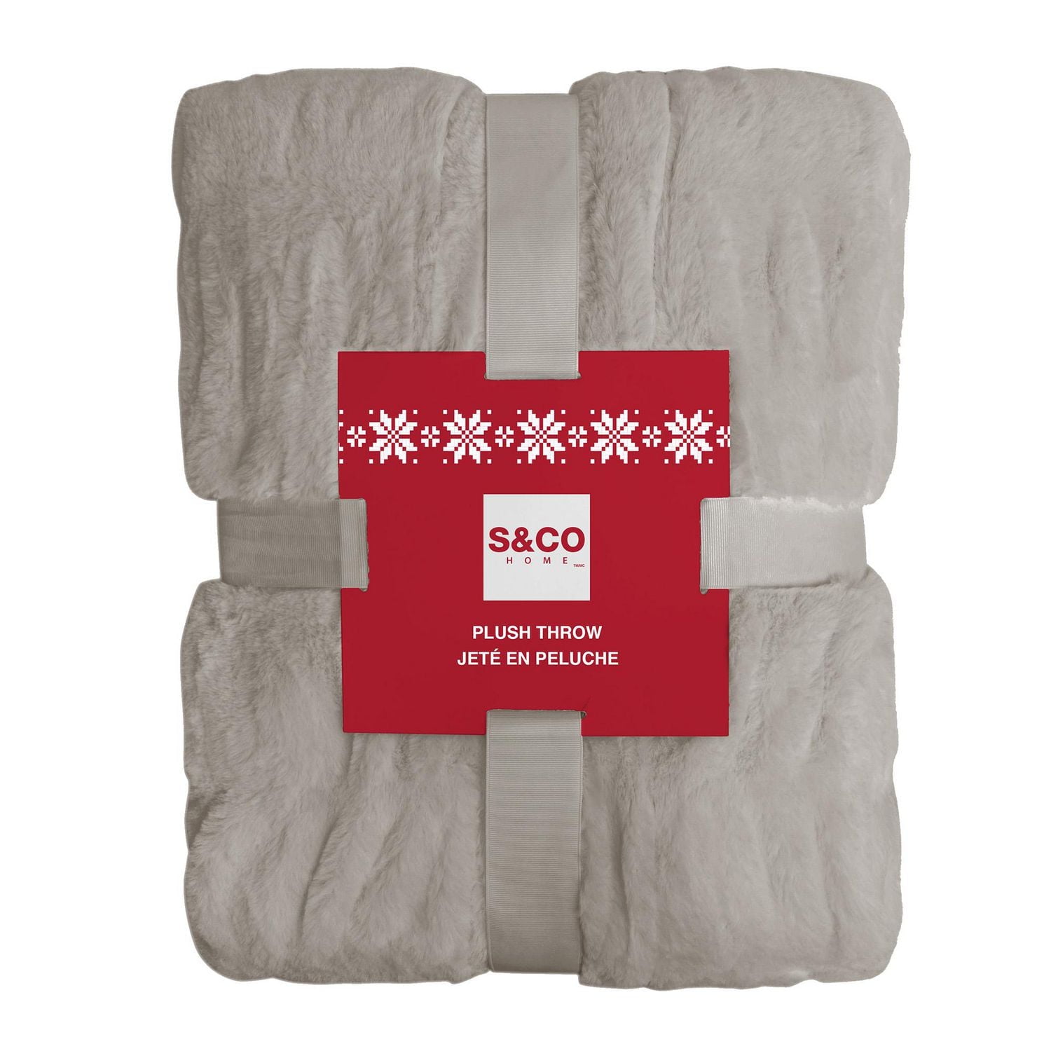 Faux Fur Throw Taupe