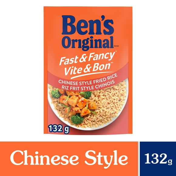 BEN'S ORIGINAL FAST & FANCY Chinese Style Fried Rice, 132g Pouch, Perfect Every Time™