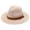 Pink, variant on Summer Straw Fedora Hat for Women Men Travel Panama Hat with Wide Brim Roll Up Sun Hats for Beach Outdoor UPF 50 Lightweight Adjustable Fashion Cowboy Hats with Buckle Belt