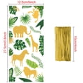 thumbnail image 4 of Toystoory 120 piezas Hawaii Leaf Gift Bag Candy Snacks Animal Party Packaging Bolsa de embalaje con lazos Decoración de boda Almacenamiento y organización del hogar, 4 of 6