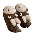 thumbnail image 3 of Animal Slippers For Adults Women Men Funny Donkey Home Shoes With Non Skid Sole And Warm Fuzzy Fleece Lining For Indoor Comfort Best Gift Choice For Her And Him,Coffee 37, 3 of 7